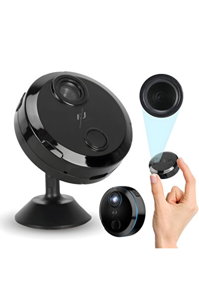 Spionescu Mini cameră spion, HDQ15, rotație 360°, unghi de vizualizare 150°, ...