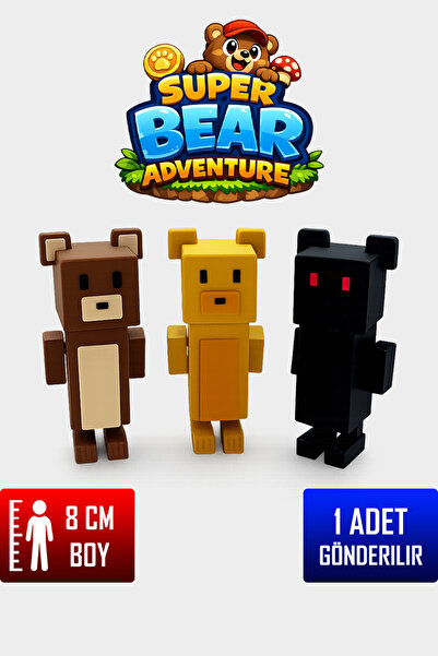 YAGLİZ Super Bear Adventures 3D Figür Süper Ayı Oyuncak