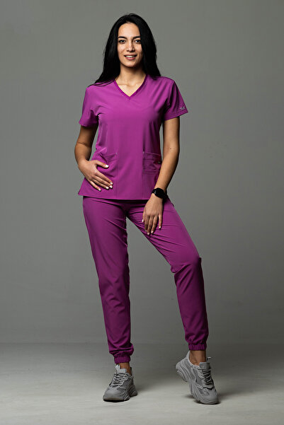 tag Costum medical pentru femei PREMIUM EVA, violet