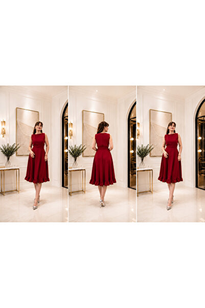 Butik SERENA BORDO ELBİSE