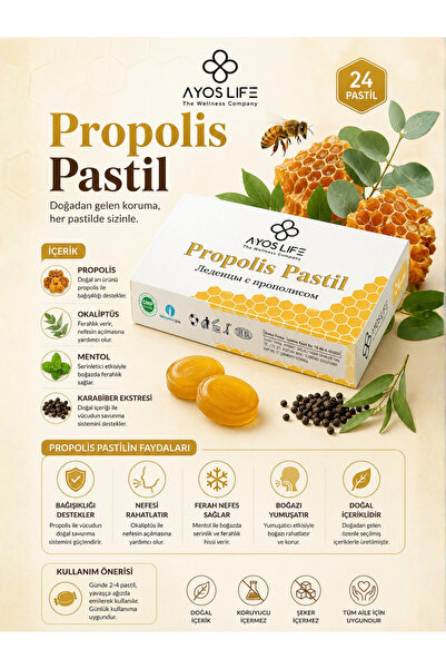 Pastil Propolis ve Karabiber özlü