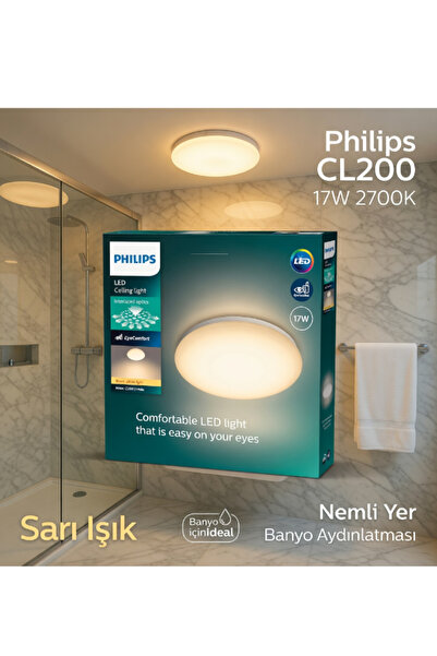 Philips Phılıps Plafonyer 17w Sarı Işık 2700k