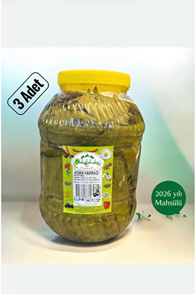 ABDULLAH DAĞ Hatay Yöresinden Doğal Salamura Yaprak 5 Kg Bidon / 3’lü