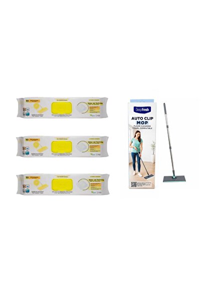 Deep Fresh Set curatare pardoseli Deep Fresh: Mop cu click + 3 x Servetele mo...