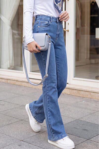 HİJABAYA Spanish Style Zipper Jeans with Pockets