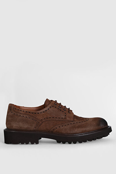 Lufian Danı Men's Leather Shoes Camel Hair