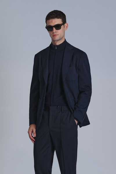 Lufian Antoni Spor Erkek Blazer Ceket Slim Fit Lacivert