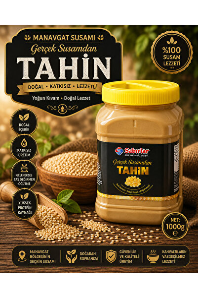 SABIROĞLU Sabırlar Yerli Tahin 1000 Gr (%100 Manavgat Susamı)