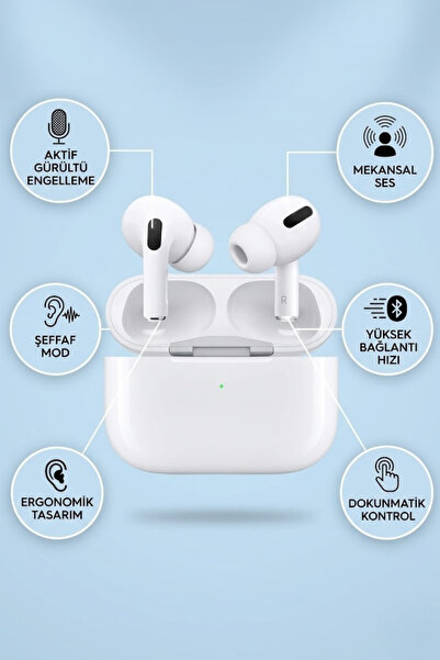 yumax Pro 3 ANC Bluetooth Kulaklık 5.4 TWS Kablosuz Kulak İçi Oyuncu Kulaklığ...
