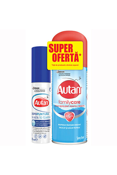 Autan Spray afterbite+ și pentru familie (25 ml + 100 ml)