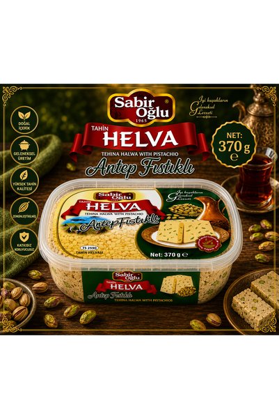 SABIROĞLU 370 Gr Halva Pls Box with Pistachios
