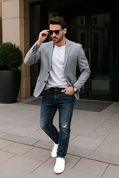 BANNY JEANS Pantaloni de jeans pentru bărbați, albastru închis