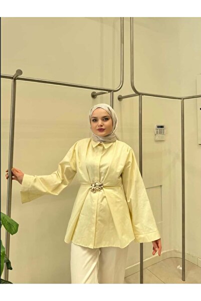 MODA KEMER DETAYLI GÖMLEK