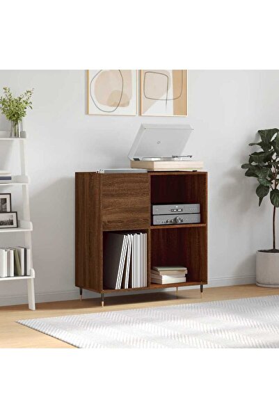 Concept Dulap pentru discuri stejar maro 84,5x38x89 cm lemn compozit