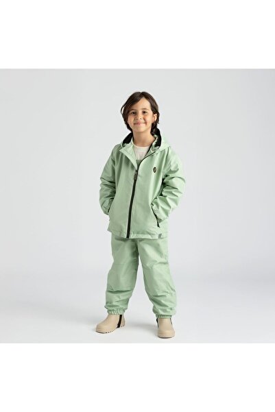 Ligenne Waterproof Children's Rain Set |   Banded Stitched Pure Sage