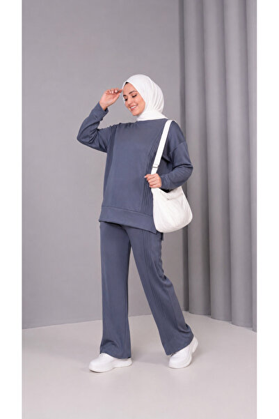 cto your style KADIN LIKRALI FULL RAHAT (SWEATSHİRT +PANTOLON) Alt - Üst Takım