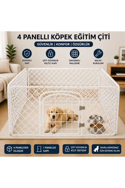 Keypet Accesories Plastik Köpek Çiti 90 x 60 cm 4 Panel