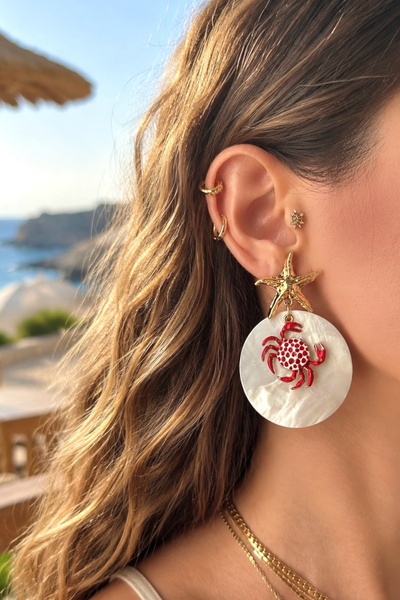 Okko Store Steel Marin Series Earrings