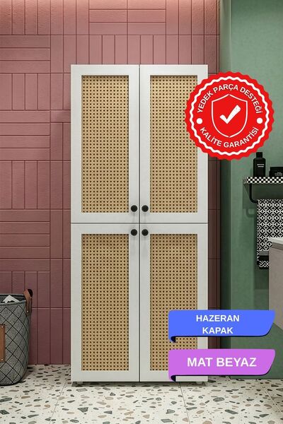 Kenzlife çamaşır-kurutma-bulaşık makinesi dolabı jelena mat beyaz 180*70*60 h...