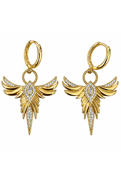 Store Diva Charm Anka Kuşu Taşlı Küpe