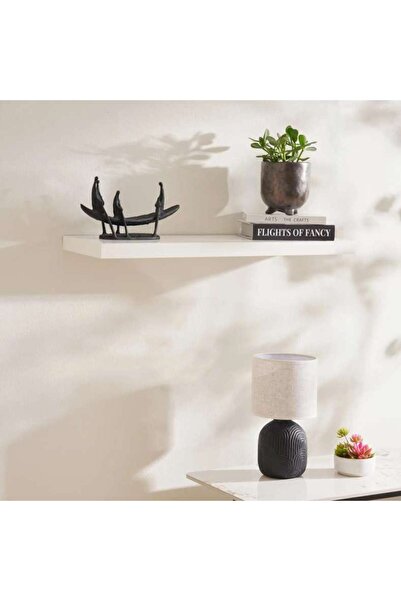 PAN HOME Floating Wall Shelf 24x4x80cm - White