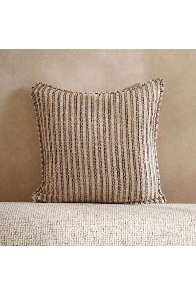 PAN HOME Horizon Stripe Herringbone Stripe Down Alt Filled Cushion 50x50cm - ...