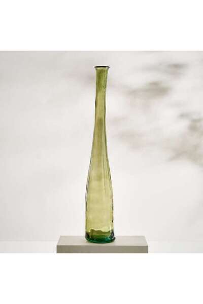 PAN HOME Everest Recycled Glass Vase 23x100cm - Green
