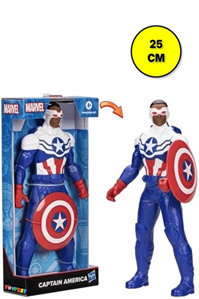 TOYFEST Captain America - Kaptan Amerika Beyaz Karakter Dev Figür - 24 Cm