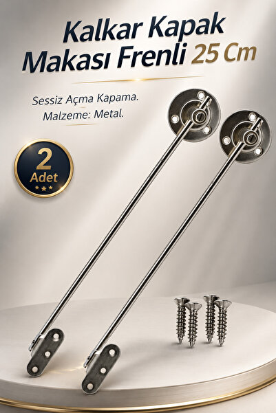 NZB Frenli Kalkar Kapak Makası Dolap Çekmece Metal 25 Cm Sessiz Açma Kapama A...