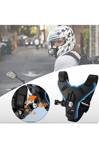 ebakbak Motosiklet Kask Çene Aksiyon Kamera ve Telefon Tutucu Motor Kask Stan...