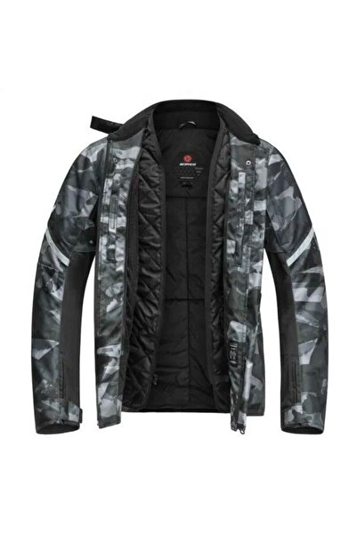 ebakbak Motorcycle Coat 4 Seasons Coat Camouflage Patterned Oxford 600-d Durable Fabric Motor Coat