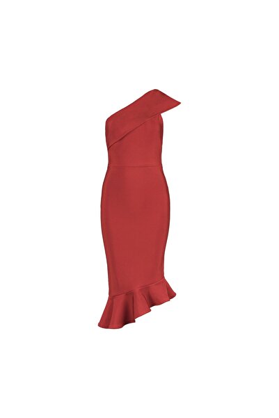 NO BRAND Rochie bandage elegantă - Roșu, L