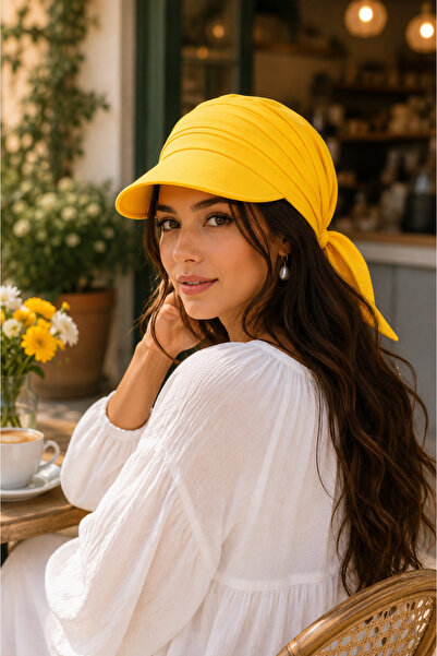 Wearflawless Women's Safari Tie-Back Brimmed Bandana Hat, Summer Sunshade Hat...