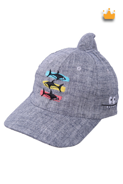 Kitti 1-3 Years 50cm Baby Boy Summer Baby Shark Patterned Adjustable Hat Cap ...