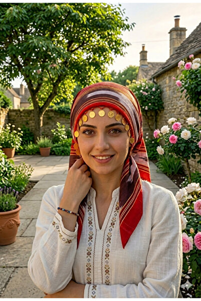 ASYA PAZARLAMA Keşan cu mărgele lira din Marea Neagră, eșarfă, șal, eșarfă, b...