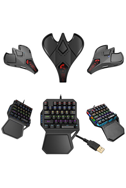 KuGamer M3 + Klavye 500Hz Pubg Mobile Klavye Mouse Konsol Dönüştürücü Yapay Z...