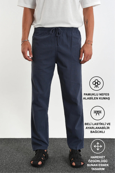 Redline Defy muške opuštene pantalone Lan izgleda