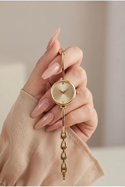 KLISHE Butik Pinterest Women's Steel Watch Gold Color Special Design Vintage ...