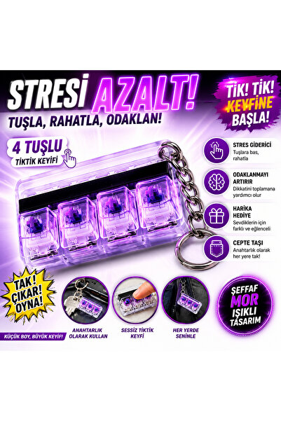 MİNDO Işıklı Klavye-Stres Giderici Anahtarlık