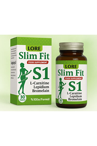 LoreLife LORE LIFE SLİMFİT S1 30KP LCARNİTİN, LEPİDİUM, BROMALAİN İÇEREN BİTK...