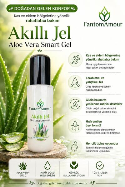 FantomAmour Aloe Vera Jel 100 ml | Akıllı Jel