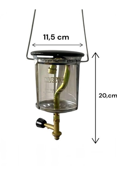 MOOD CLASS Small Tube Camping Lamp Compatible with Narrow Tubes Camping Picnic Tube Gas Luxury Lamp +3Pcs Wicks (Excluding Tube)