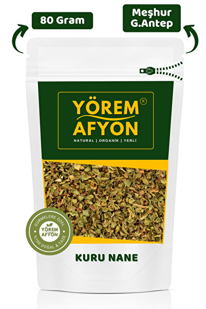 Gülçehre Meşhur Gaziantep Nizip Güneş Kurusu Keskin Kokulu Doğal Kuru Nane, N...