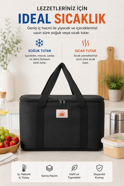 visees 40 Liter Large Thermal Picnic and Camping Bag - Thermal Insulated Car ...