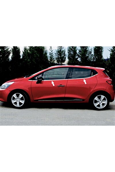 DB Chrome Renault Clio 4 HB Cam Çıtası Nikelajı 2012-2020 8 Parça P.Çelik