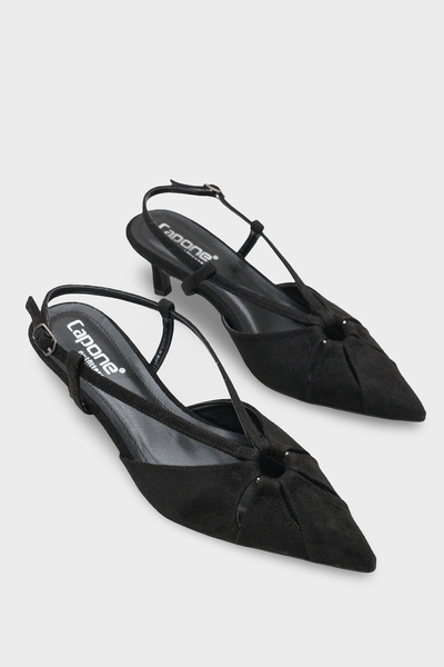 Capone Outfitters Дамски обувки Файдра със заострен връх, среден ток и отворе...