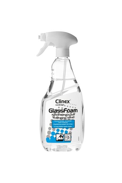 Clinex Spuma pentru curatare geamuri, 650 ml, cu pulverizator, Glass Foam