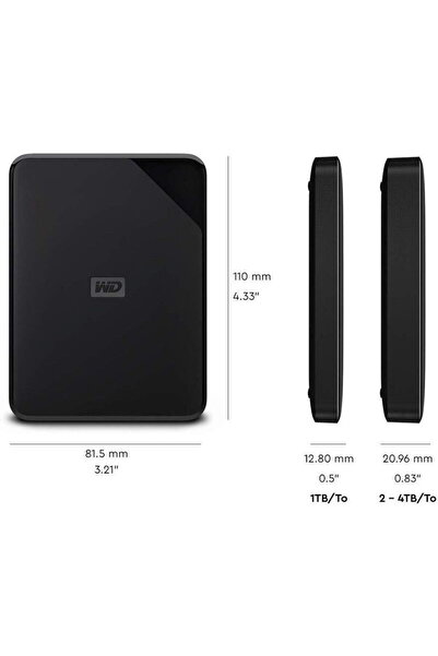WESTERN DIGITAL Elements SE, 4TB, USB 3.0, 2.5inch