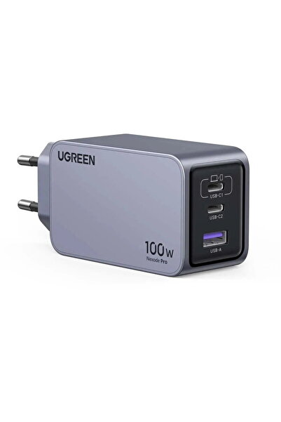 Ugreen X757 Nexode Pro, 100W, 3A, 1 x USB-A - 2 x USB-C, cablu USB Type-C la ...