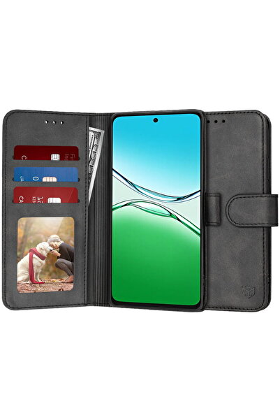 Techsuit Husa pentru Oppo A5 4G - Jurnal - Negru